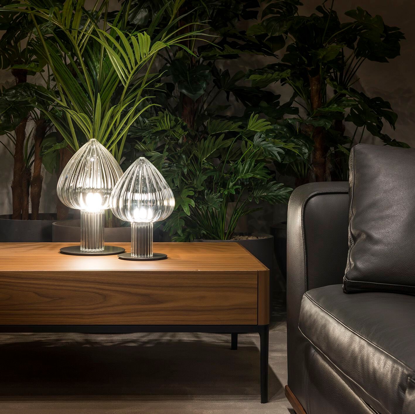 Настольная лампа из ребристого стекла Album ARCH-00134611 - Вид №2