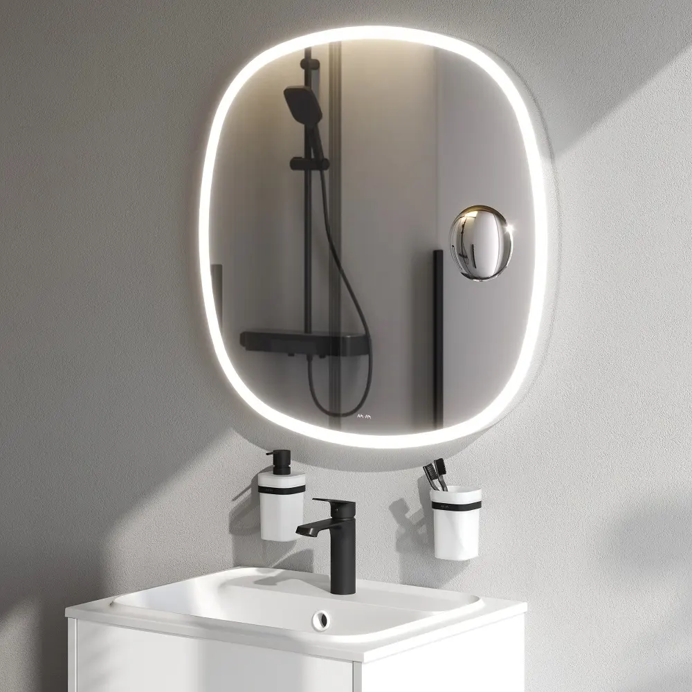Зеркало для ванной AM.PM Moxie 75x75 см с подсветкой STLM-2166821 - Вид №8