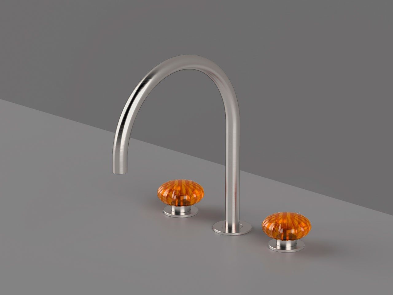 Смеситель для раковины с 3 отверстиями из нержавеющей стали без слива Radomonte Dorin ARCH-00107570 - Вид №10