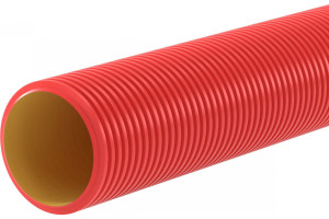 19498170 Жесткая двустенная труба для кабельной канализации 6кПа, диаметр 160 мм, цвет красный, 6м 160916-6K DKC