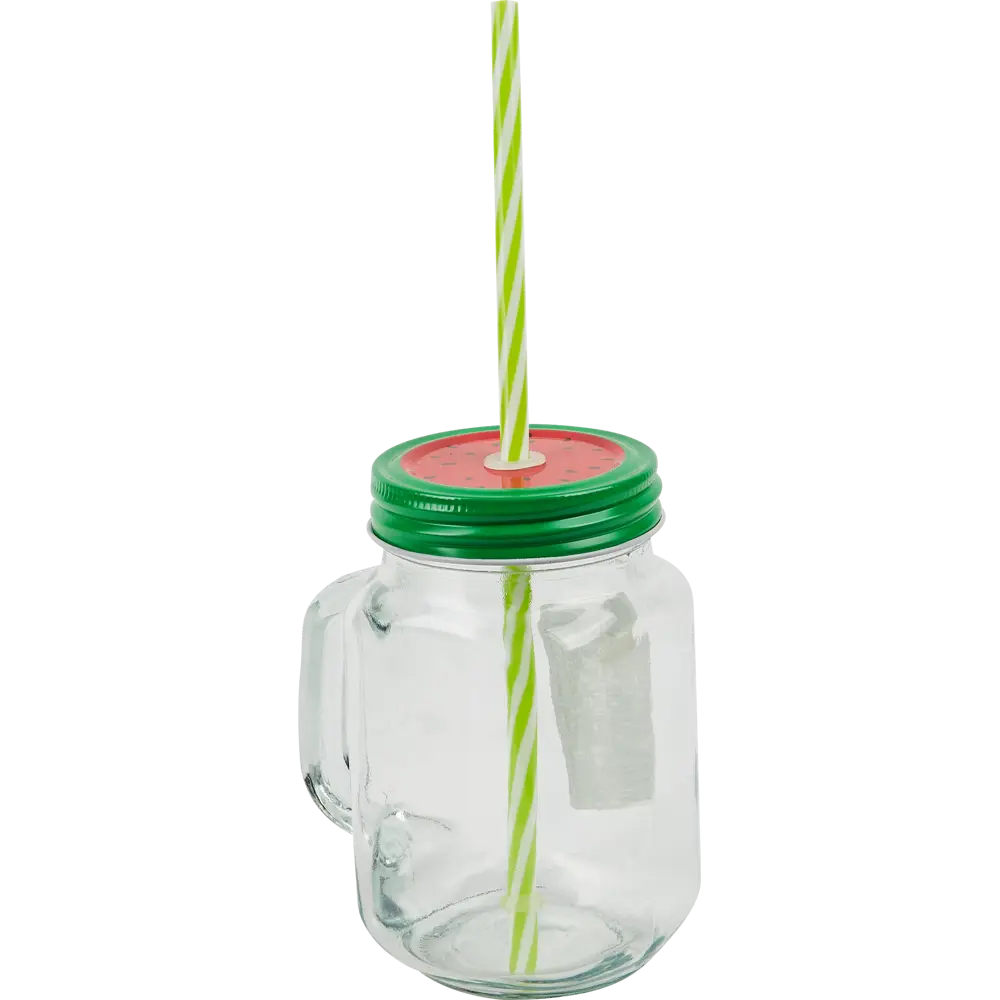 Кружка Коктейль с крышкой 0.49л стекло Santreyd STLM-2132746