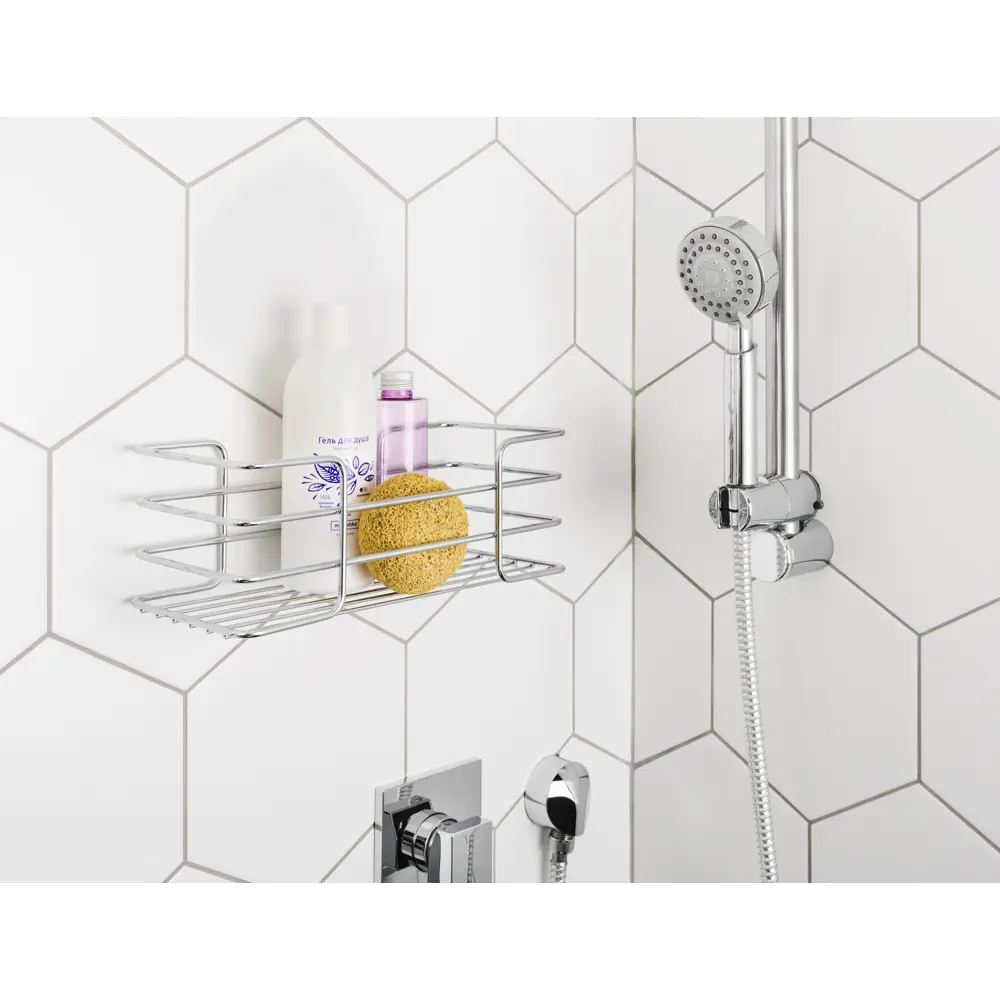 Полка прямая 13.5х30х11 см цвет хром ЧМЗ Новые горизонты STLM-2189400 - Вид №4