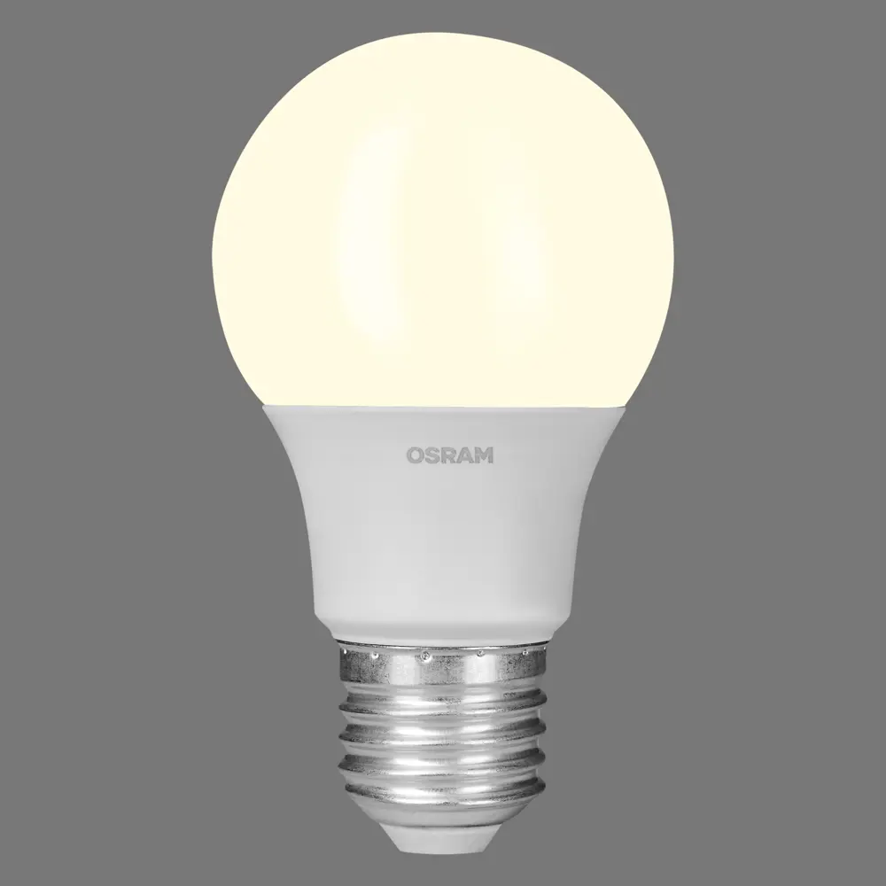 Лампа светодиодная Osram E27 220-240 В 7 Вт груша матовая 560 лм, нейтральный белый свет 83230003 STLM-2156587  - Вид №1
