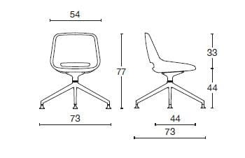 Стул на тканевом насесте Diemme Clea ARCH-00148629 - Вид №4