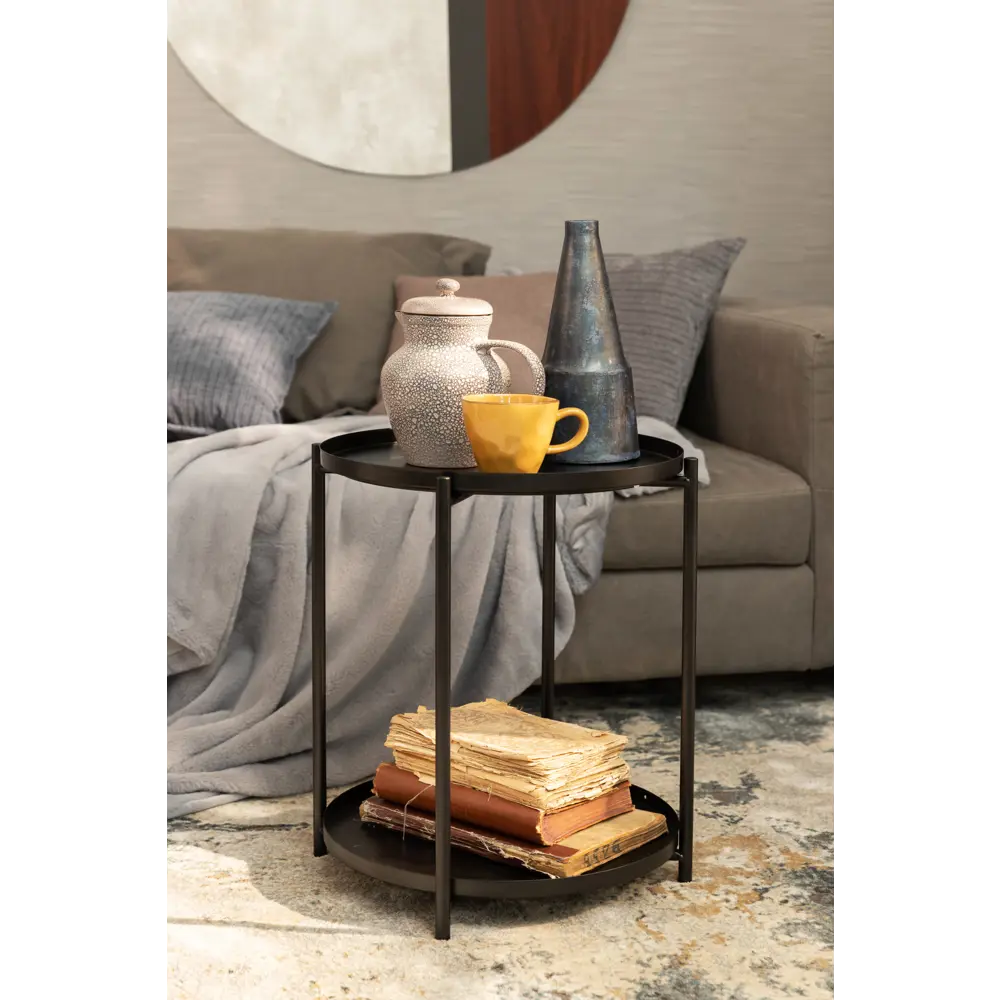 Столик журнальный Meeko 45x52 см черный Atmosphera STLM-2077758 - Вид №2