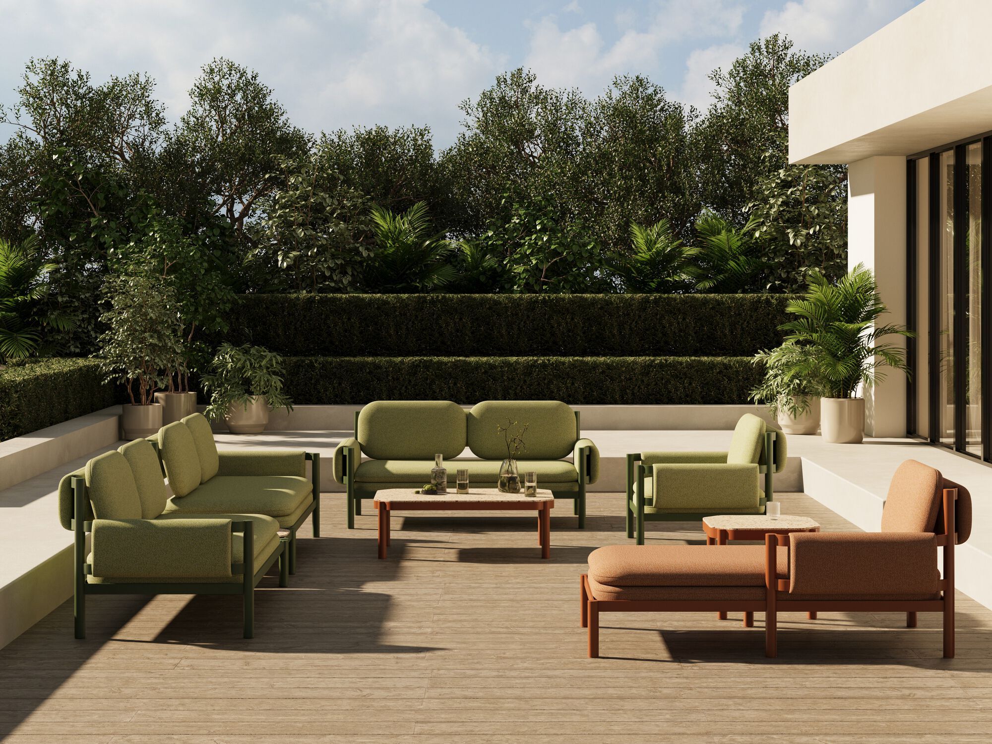 Алюминиевый прямоугольный журнальный столик Joyf Tropic ARCH-00053753 - Вид №5