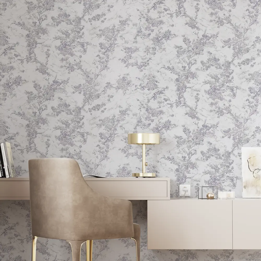 Флизелиновые обои PALITRA PLANET Lili серые с текстурным рельефом 89373828 STLM-0825176 - Вид №3