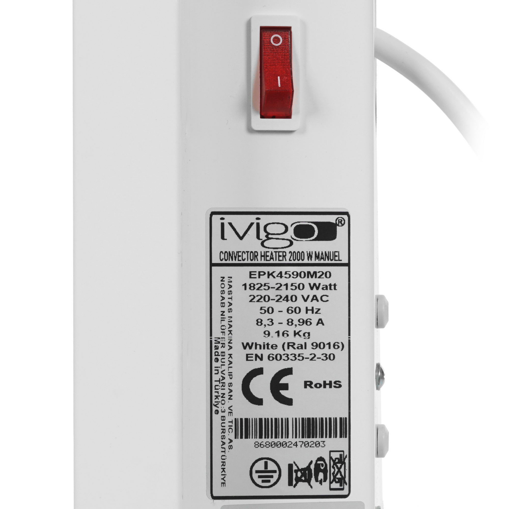 9935446 Конвектор iVigo EPK4590M20 STDN-0123545 - Вид №3