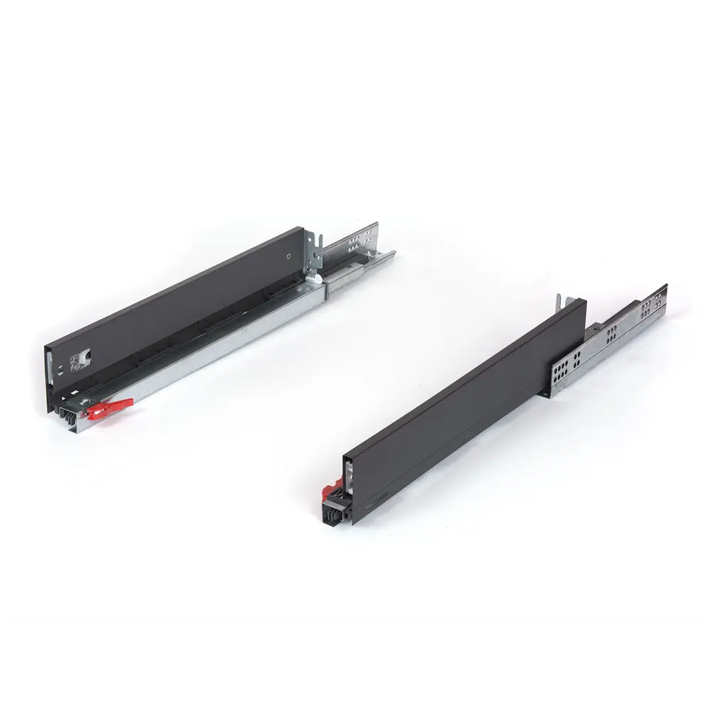 Комплект роликовых направляющих Flowbox h58 500 мм, сталь, цвет антрацит 85441354 STLM-2076046 Santreyd  - Вид №2