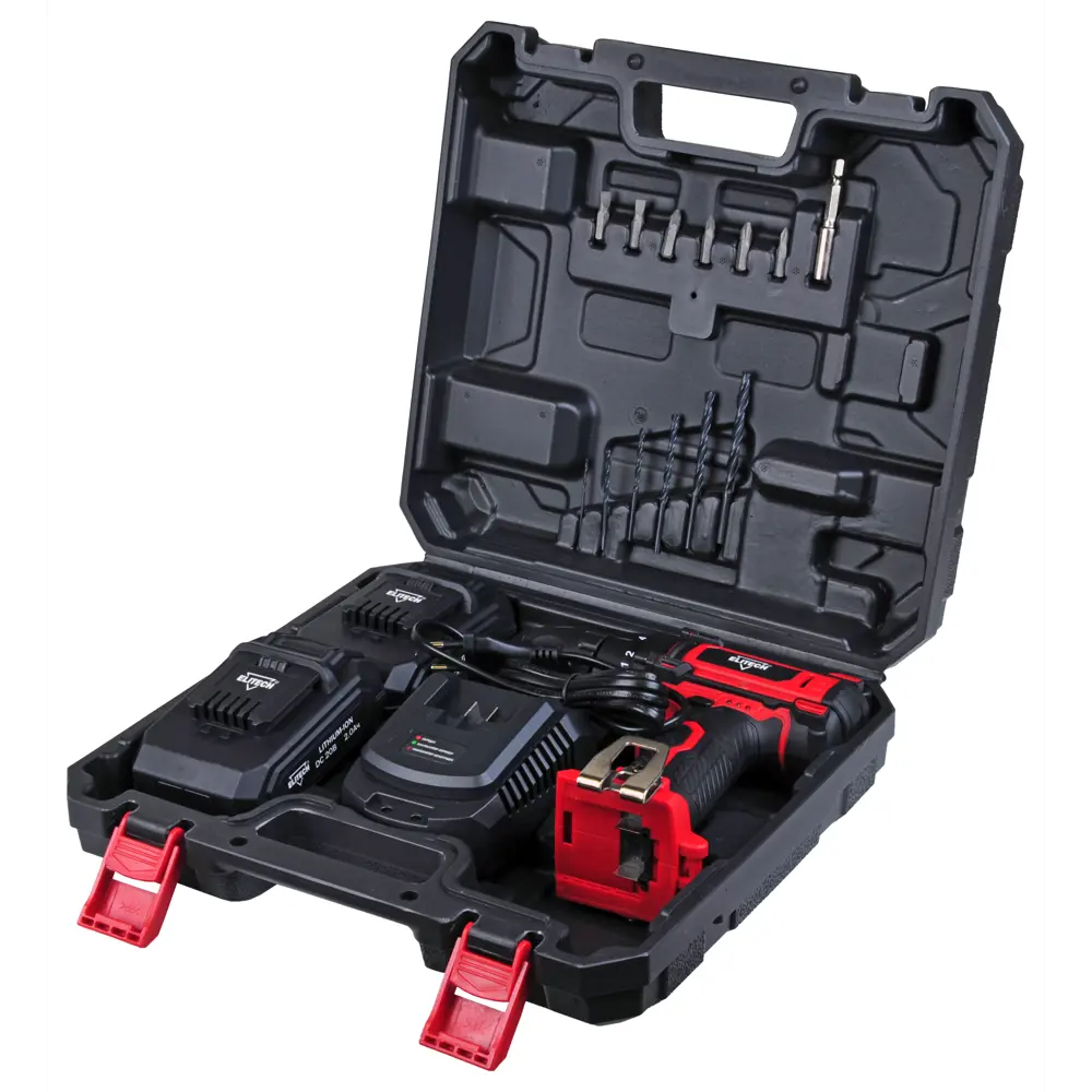 Дрель-шуруповерт аккумуляторная Elitech ДА 20-2СЛ E2201.023.01, 20 В Li-ion 2x2 Ач STLM-2150203 - Вид №6