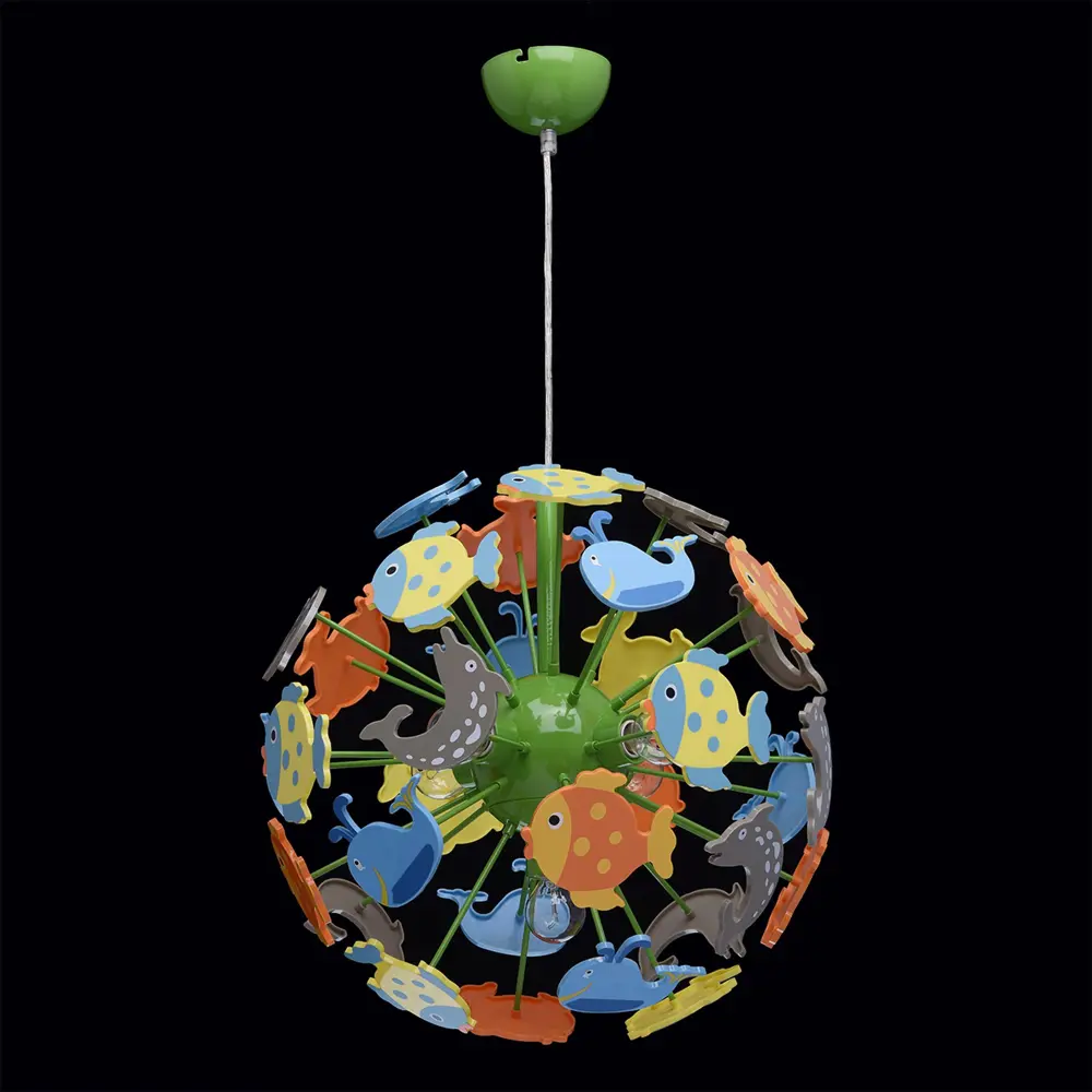 Люстра Улыбка 5xE14x40 Вт, металл/пластик, цвет мультиколор MW-Light STLM-2083674 - Вид №1