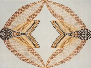 Deirdre Dyson Прямоугольный коврик ручной работы Mosaic 58