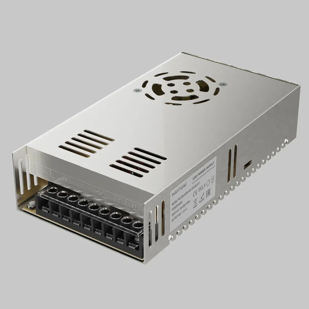 Блок питания (драйвер) для светодиодов Maytoni 48 В 400 Вт IP20 STLM-2114137 - Вид №2