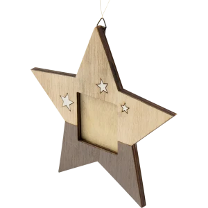 Украшение декоративное «Рамка звёздная», дерево