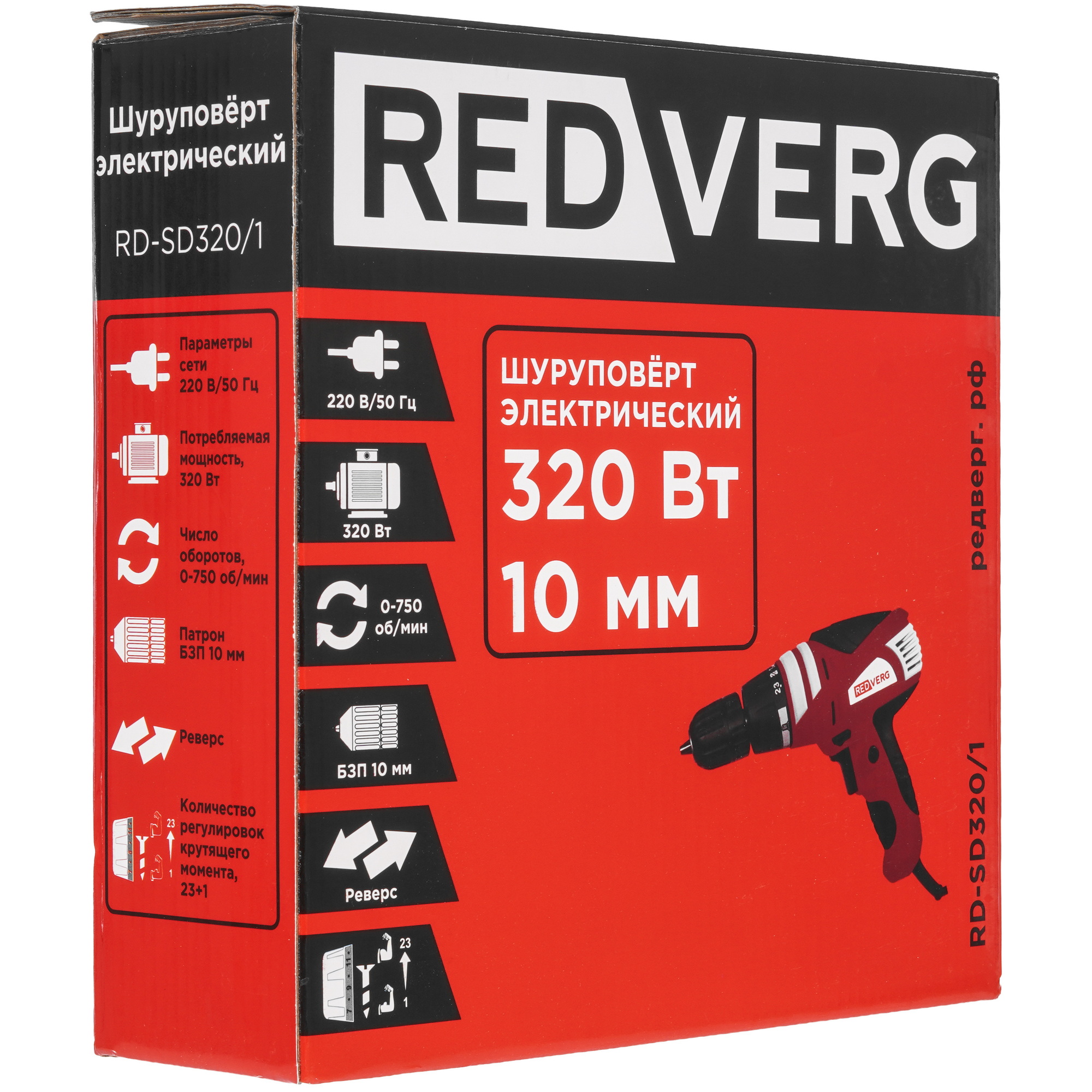 Дрель-шуруповерт RedVerg RD-SD320/1 5486325 STDN-0089112 - Вид №6
