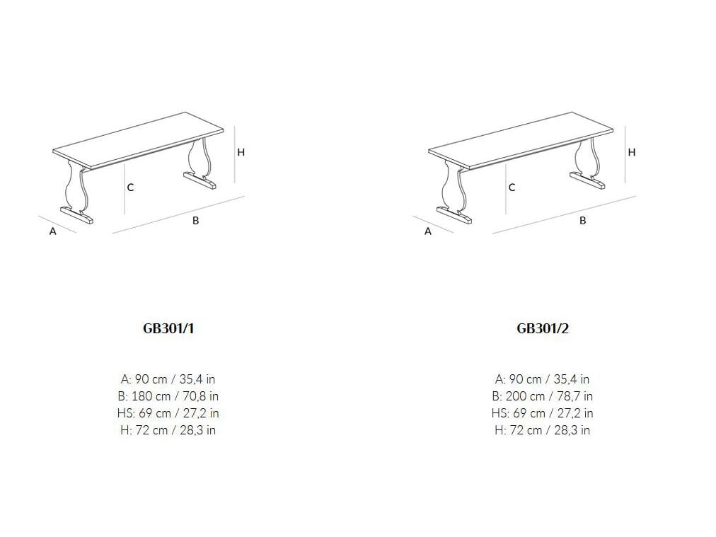 Прямоугольный обеденный стол из массива дерева Lando FRANCIS ARCH-00067422 - Вид №3