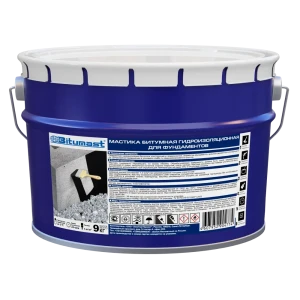 Мастика гидроизоляционная битумная Bitumast для фундамента 9 кг