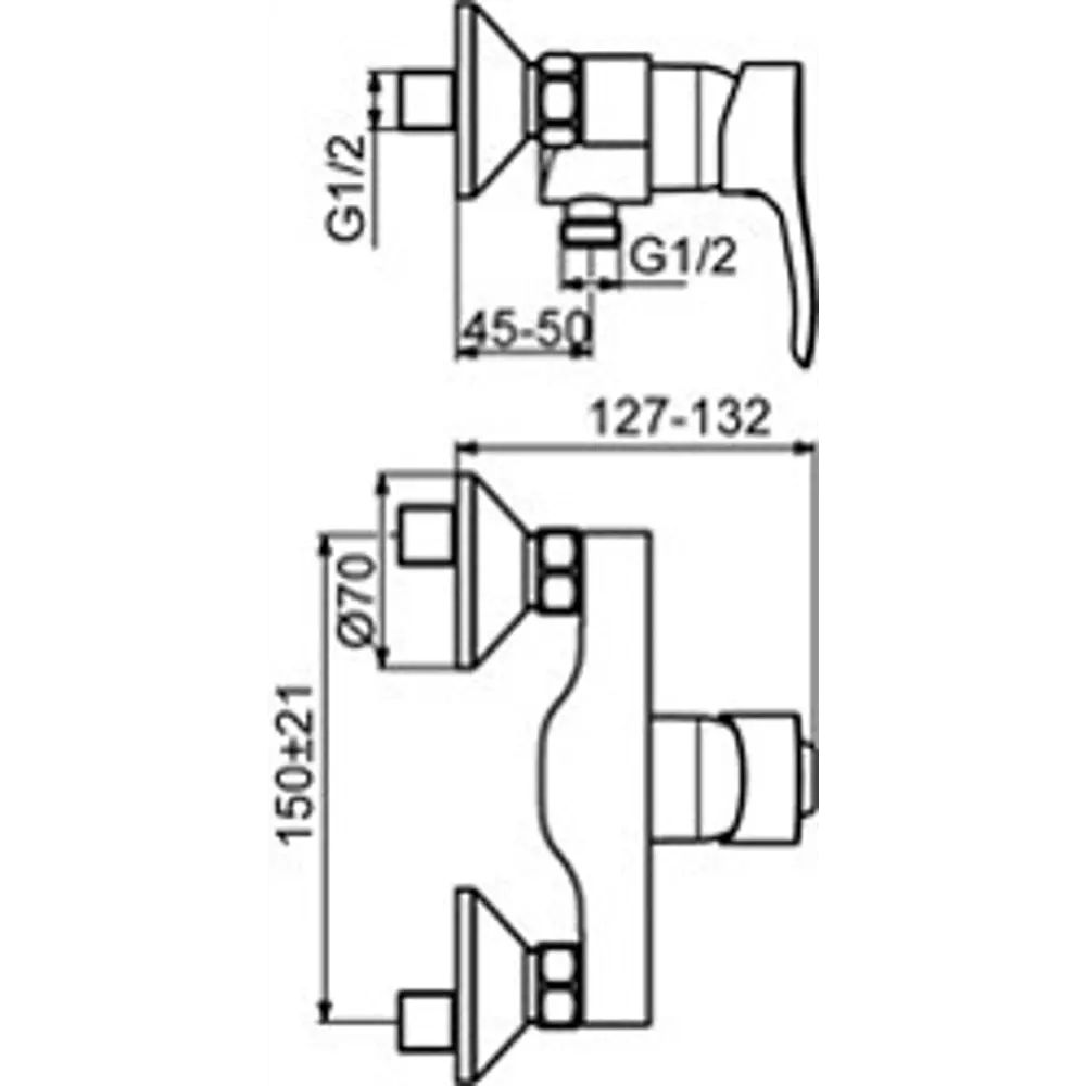 Смеситель для душа Ideal Standard Oglio однорычажный цвет хром STLM-2108125 - Вид №7