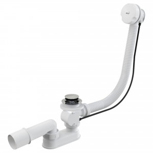 Сифон для ванны автомат комплект белый 80 cm A51B-80 ALCAPLAST