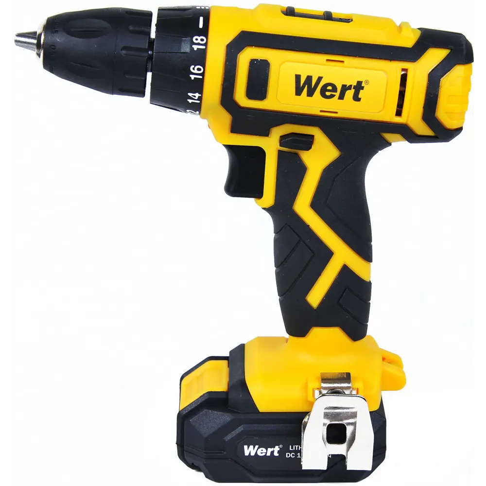 Дрель-шуруповерт аккумуляторная Wert CD 12-2TLi, 12 В Li-ion 2x1.5 Ач STLM-2000642 - Вид №3