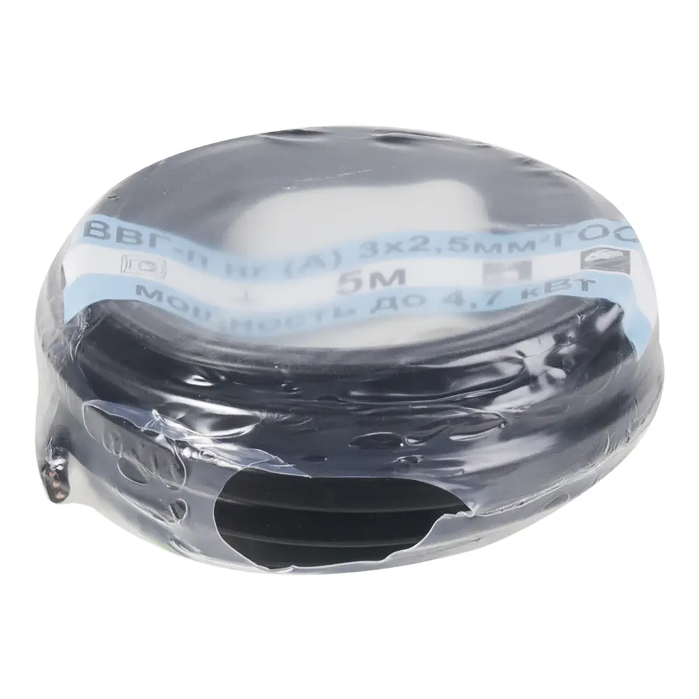 Кабель Ореол ВВГпнг(A) 3x2.5 мм 5 м ГОСТ цвет черный STLM-2169599 - Вид №2