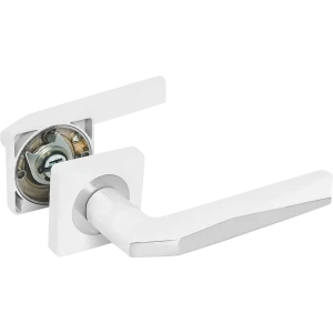 Ручка дверная на розетке Reinz Валерио, цвет матовый белый хром