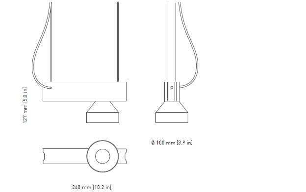 Светодиодная подвесная лампа из стали и бетона +kouple блок ARCH-00151111 - Вид №8