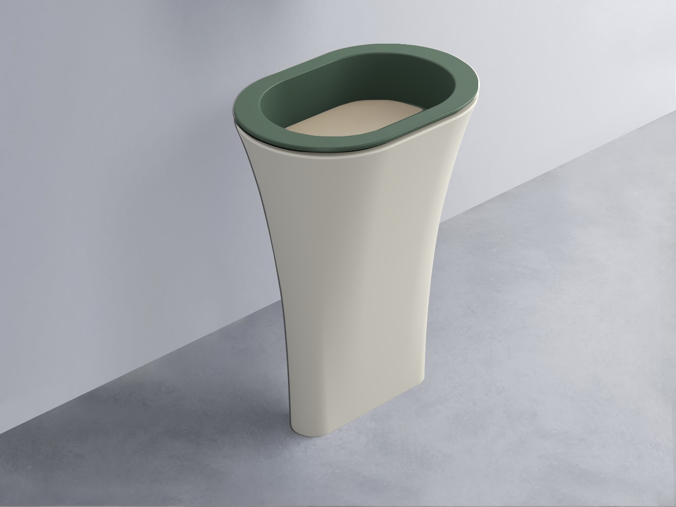 AMLA65-MU+AMPILO-AV+AMCOLO-TL Раковина Amedeo Ovale отдельностоящая cielo Enjoy + Amedeo Ceramica Cielo
