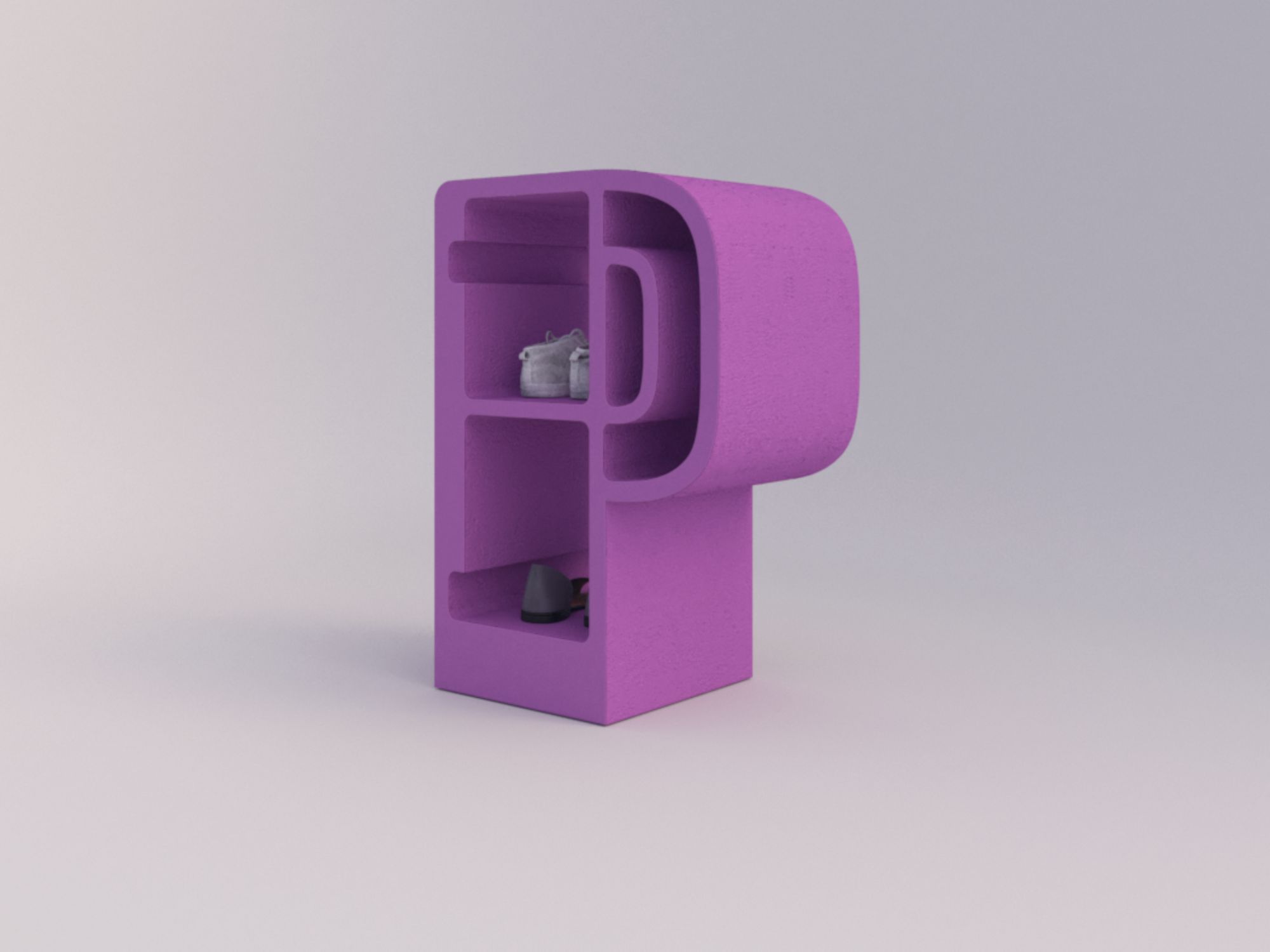 Мебель контейнеры в бетонной конструкции Voltan 555 ARCH-00021949 - Вид №120