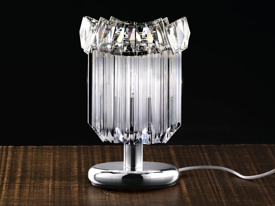 Стеклянная настольная лампа Patrizia Volpato кристаллы ARCH-00093767