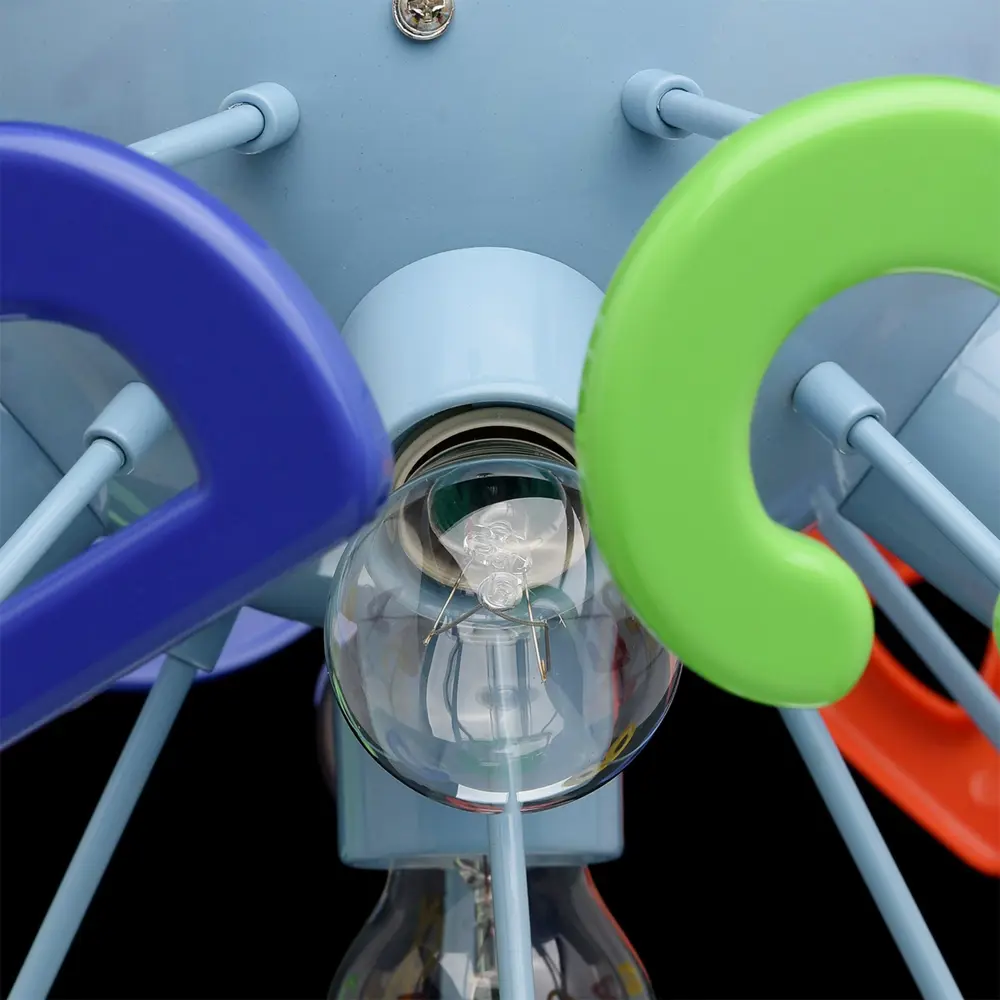 Люстра потолочная Алфавит 5xE14x40 Вт, металл/пластик, цвет мультиколор MW-Light STLM-2048384 - Вид №9