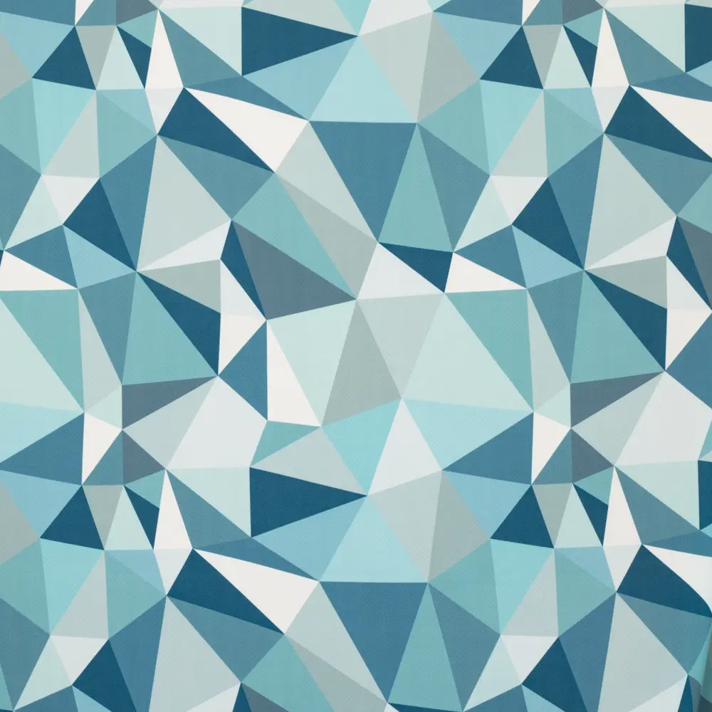 Штора на ленте Ромбы 160x260 см цвет синий GARDEN STLM-2049417 - Вид №2