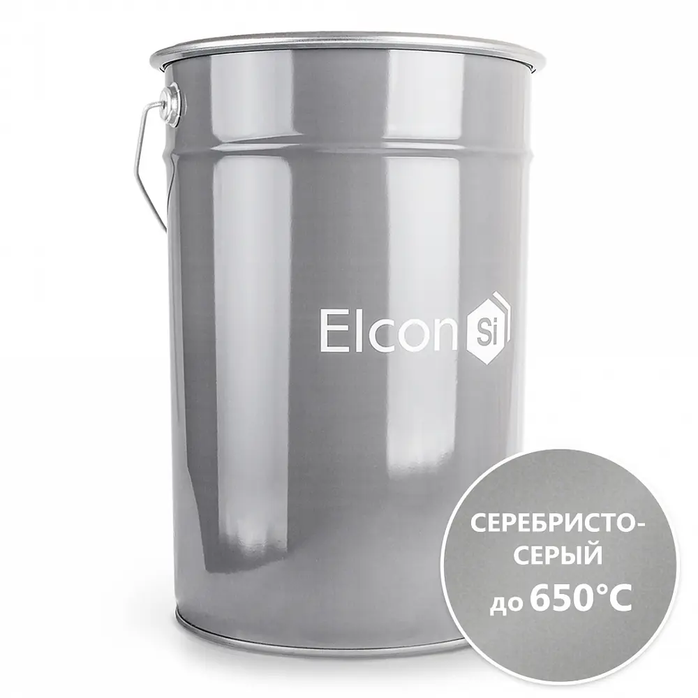 90287482 Эмаль ELCON КО-870 цвет серебристый 25 кг 82852676 STLM-0856519