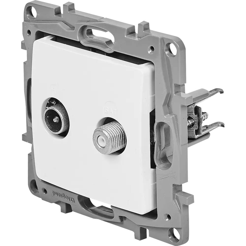 Спутниковая ТВ-розетка Legrand Etika двойная для эфирного и спутникового телевидения 17356257 STLM-0007966 - Вид №1