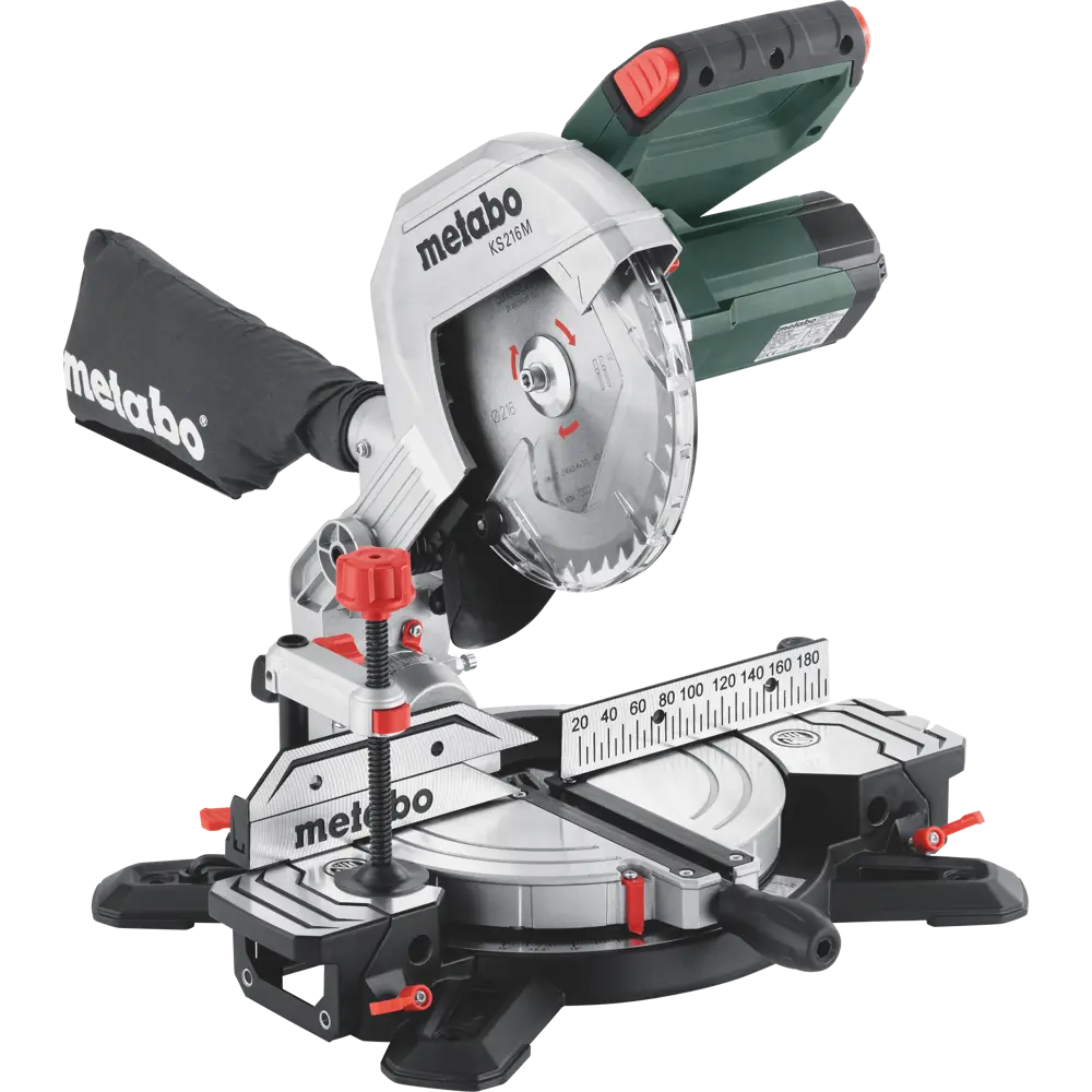 Пила торцовочная сетевая Metabo KS216M, 1350 Вт, 216 мм