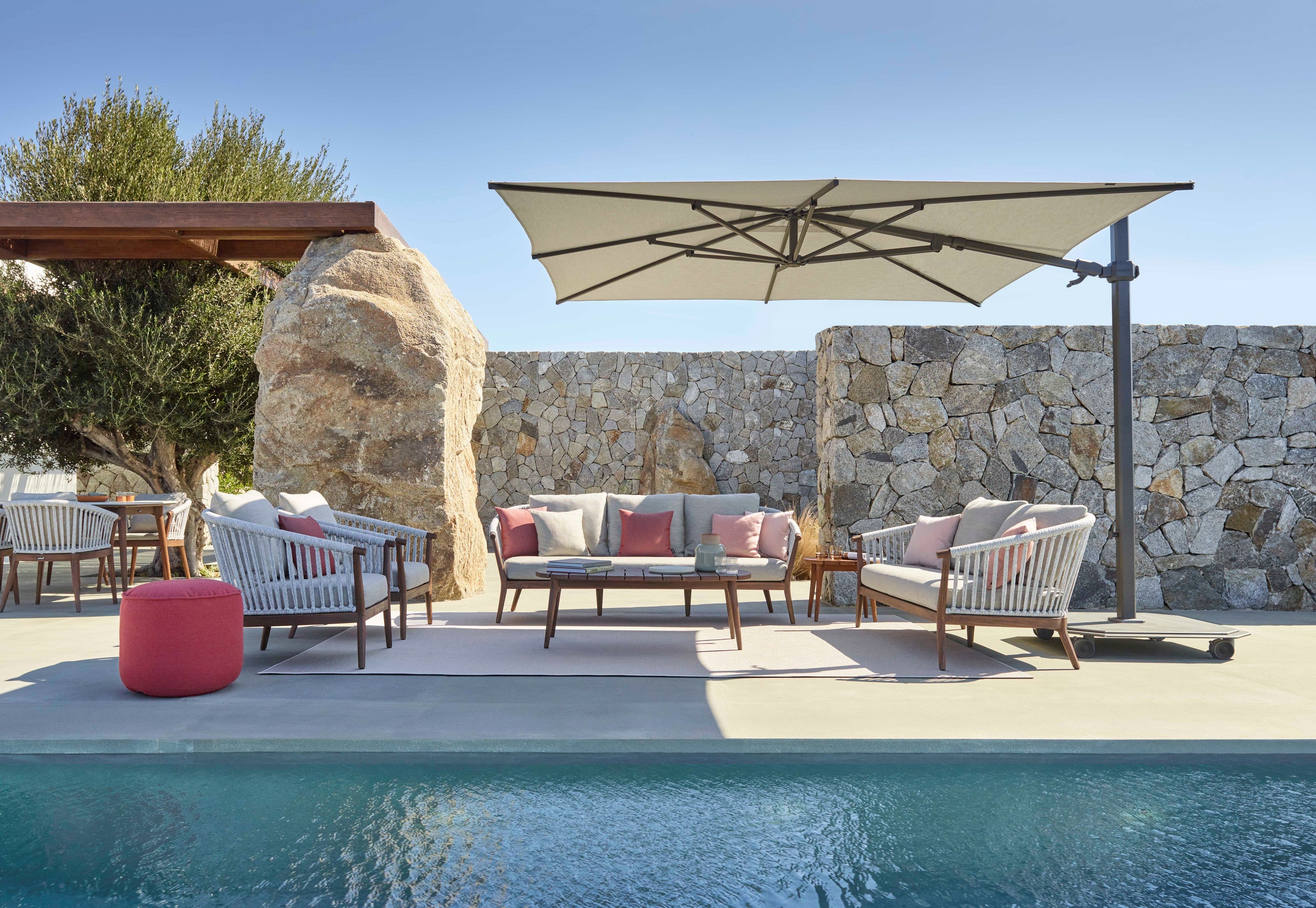 Овальный журнальный столик из тикового дерева Jardinico дерево ARCH-00122358 - Вид №1