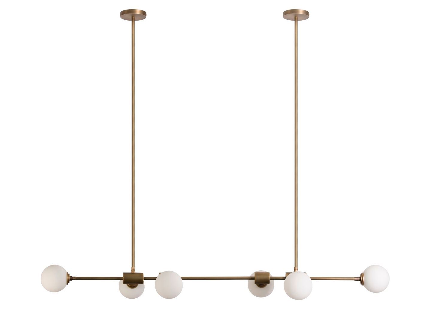 Светодиодный подвесной светильник из латуни и стекла Lampex Italiana FUTURA ARCH-00077543