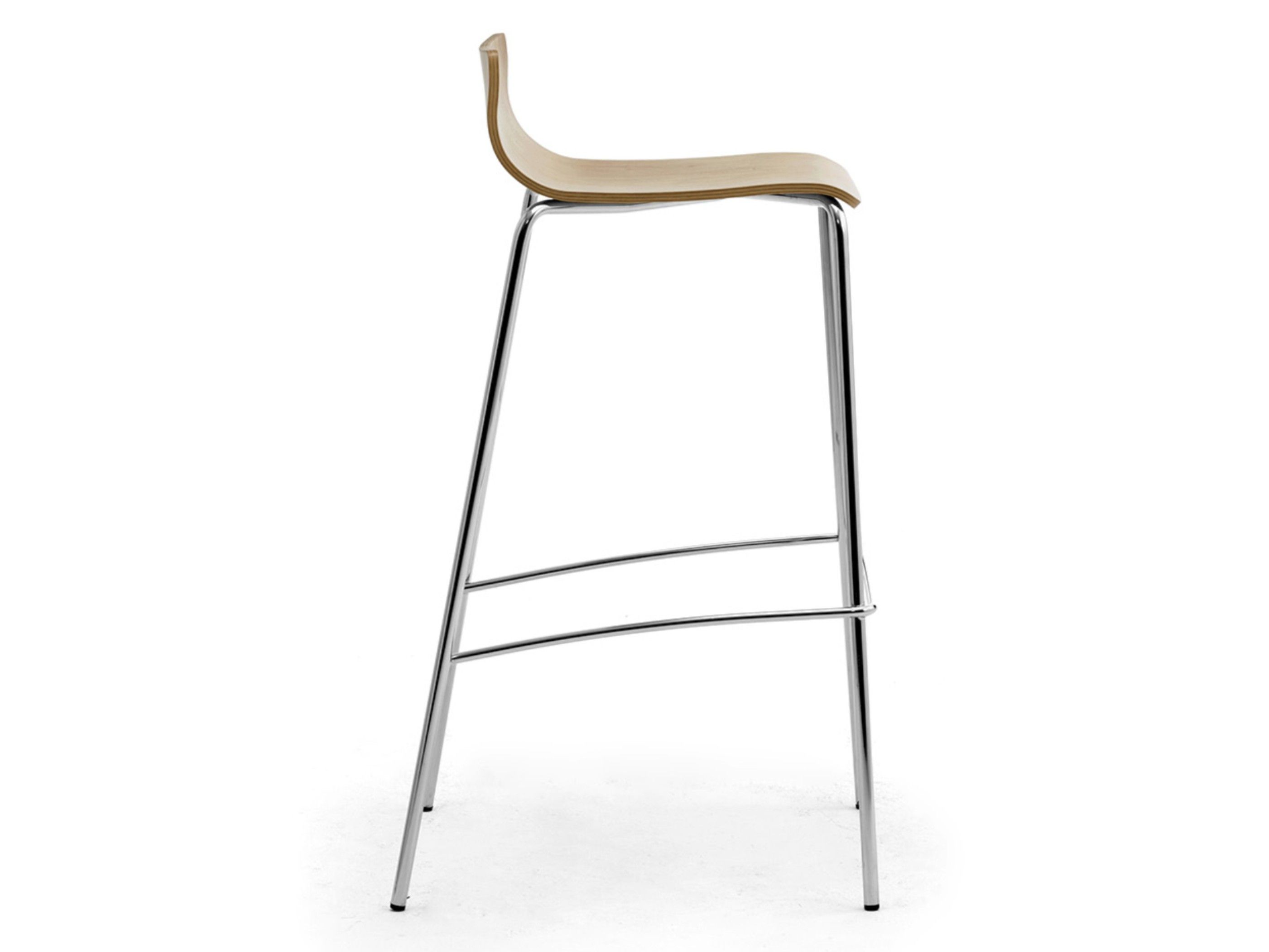 Высокий стул из многослойной и хромированной стали Leyform My Stool ARCH-00126154 - Вид №1
