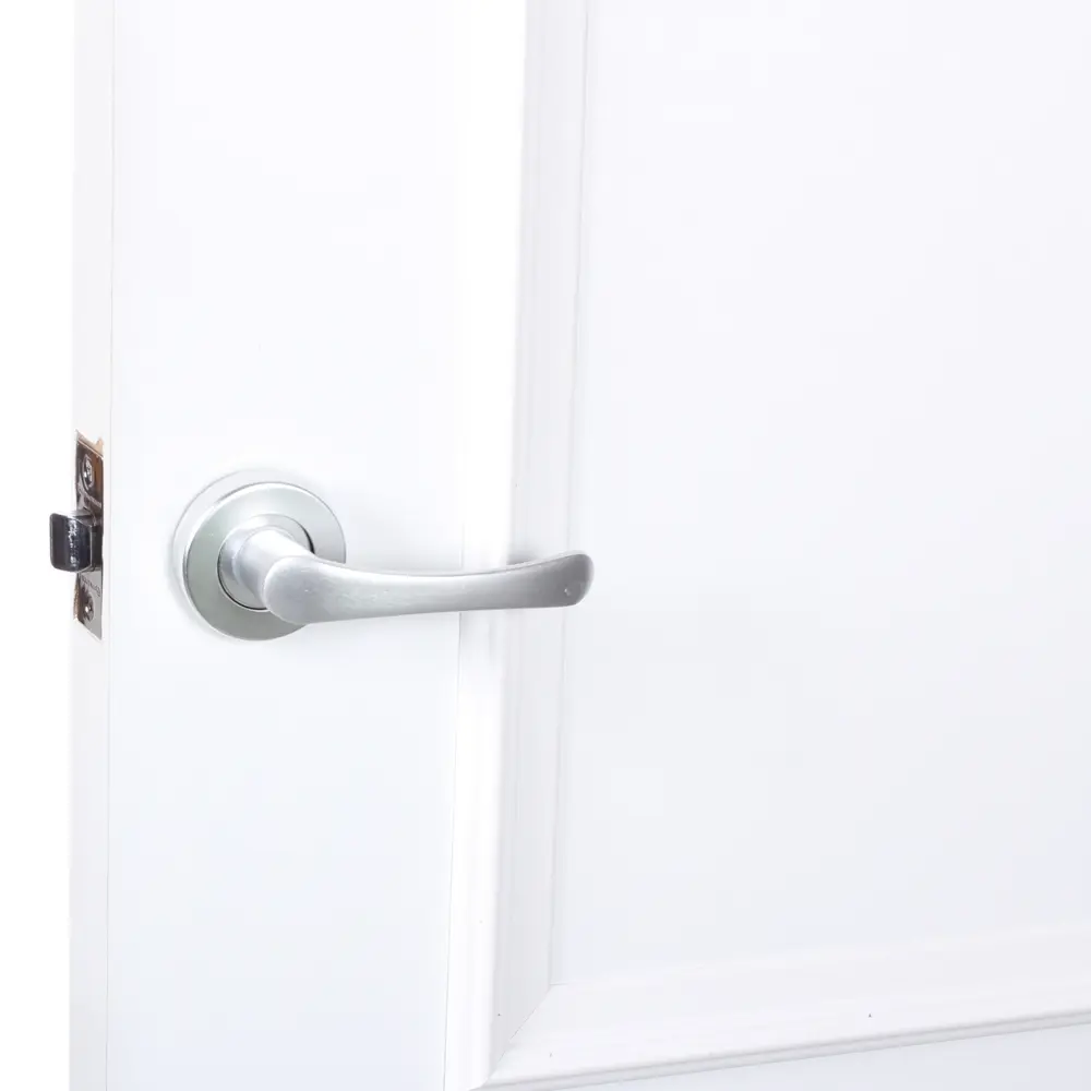 Ручки дверные на розетке E 016-S алюминий анодированное покрытие цвет хром EDSON STLM-2031961 - Вид №5