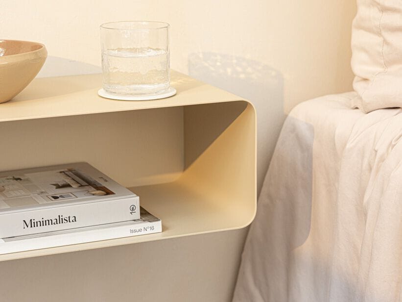 Стальная подвесная прикроватная тумбочка с порошковым покрытием Metallbude NELIO ARCH-00123617 - Вид №13