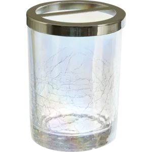 Стакан для зубных щёток Vidage Infranti стекло цвет прозрачный перламутровый