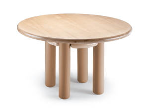 Круглый дубовый обеденный стол