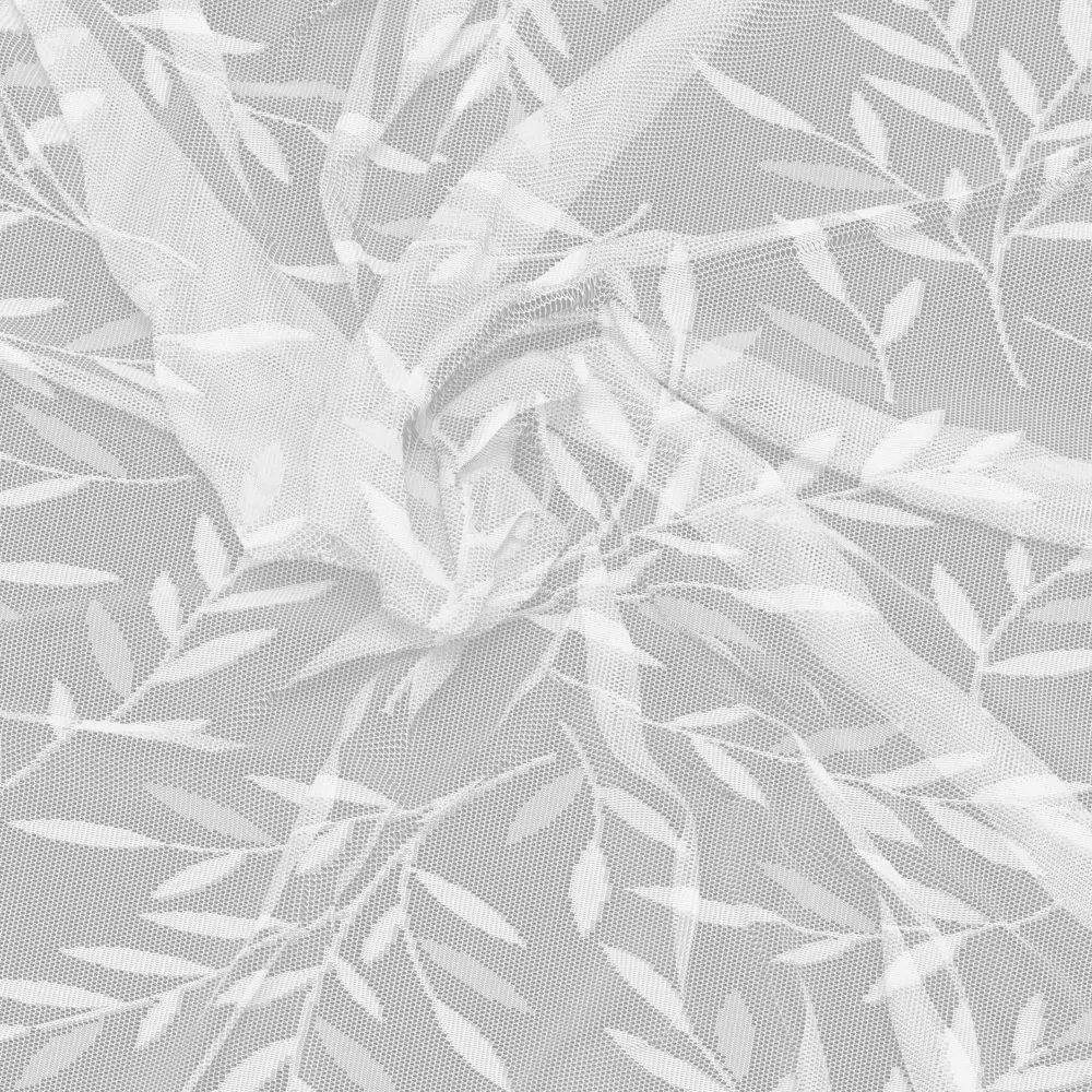 Тюль жаккардовый с растительным рисунком 160×250 см белый 89433387 Santreyd STLM-1583897 - Вид №3