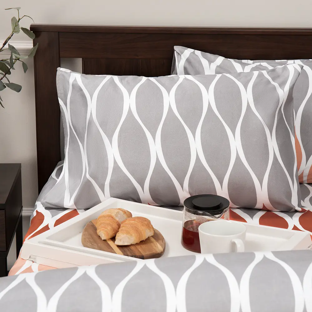 Комплект постельного белья Amore Mio Перт евро полисатин разноцветный STLM-2152276 - Вид №2