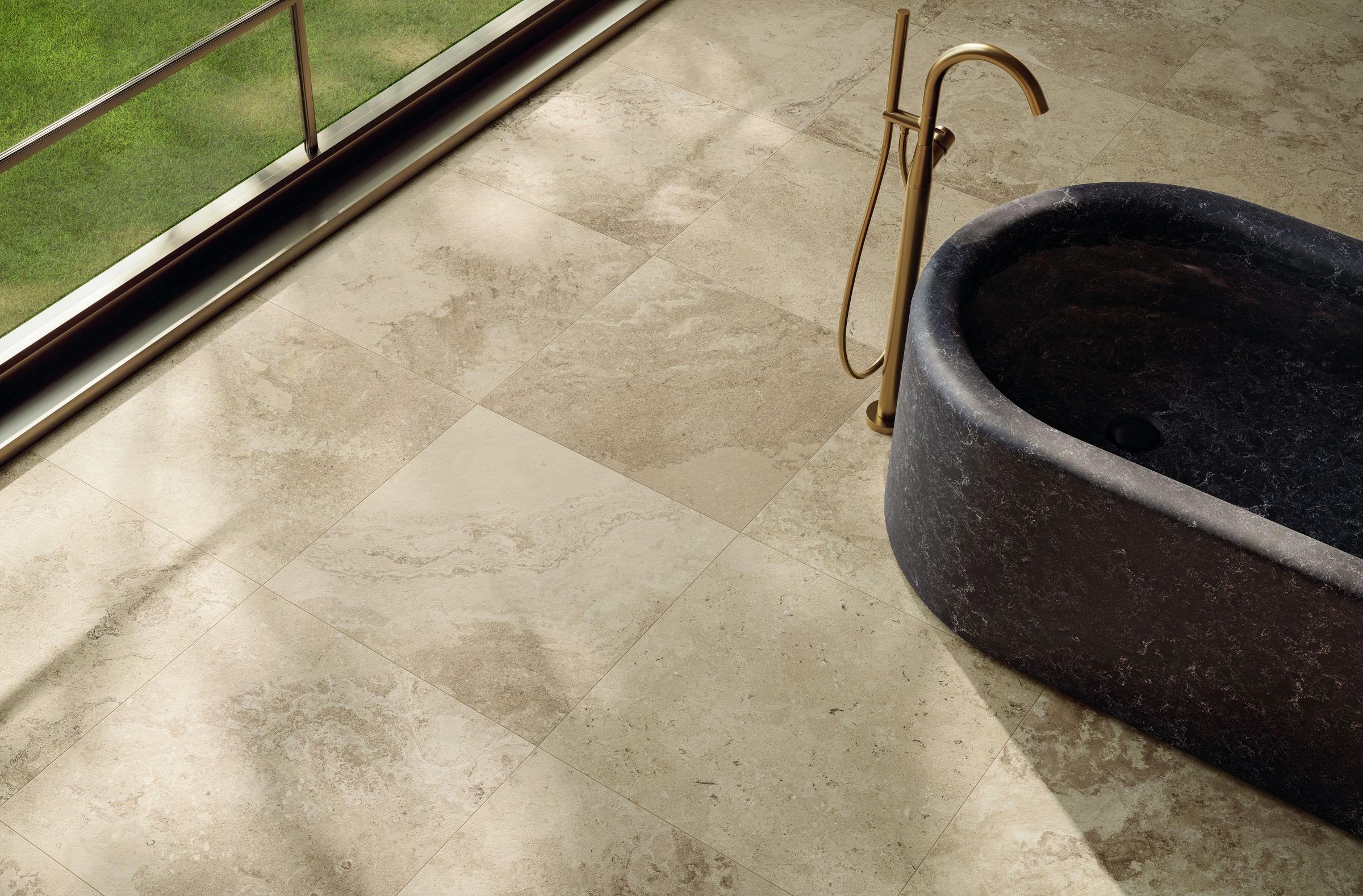 Напольная / напольная плитка из керамогранита с эффектом камня NOVOCERAM SOLITHE ARCH-00034402 - Вид №2