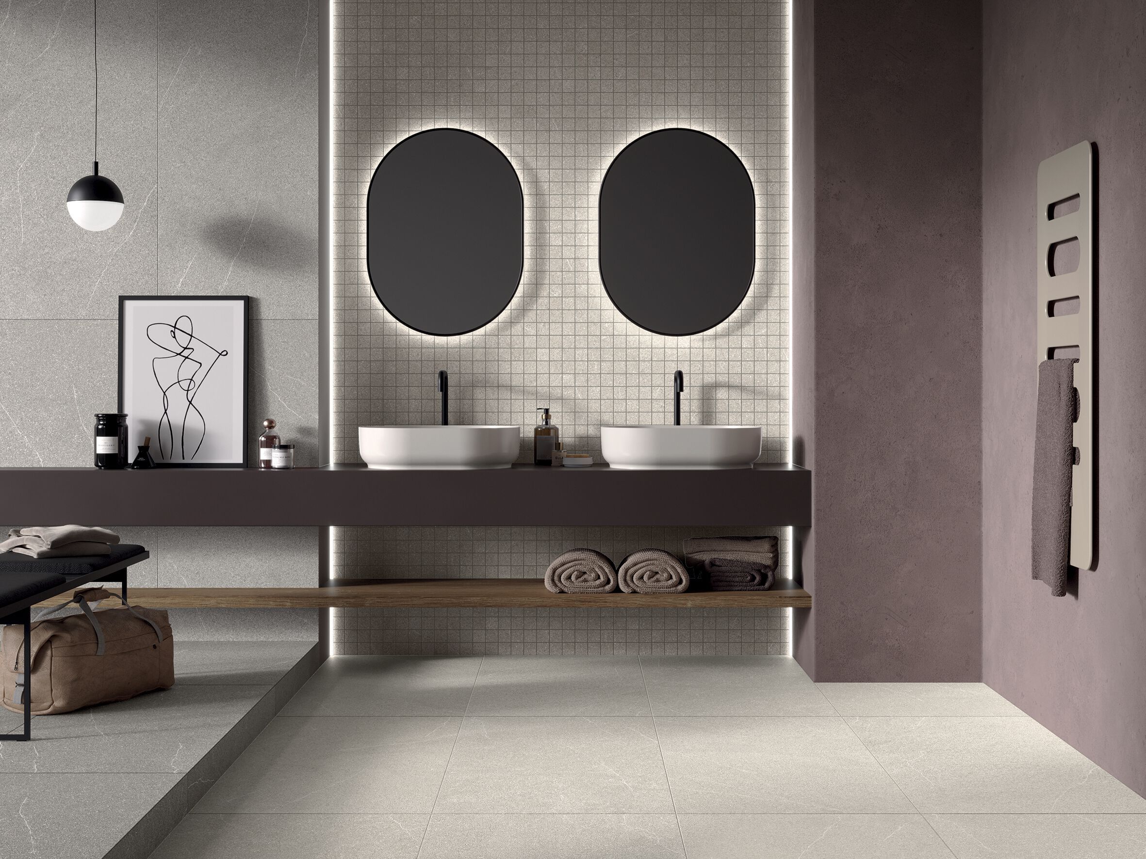 Пол / керамогранит с эффектом цемента MARINER Limeblend ARCH-00085964