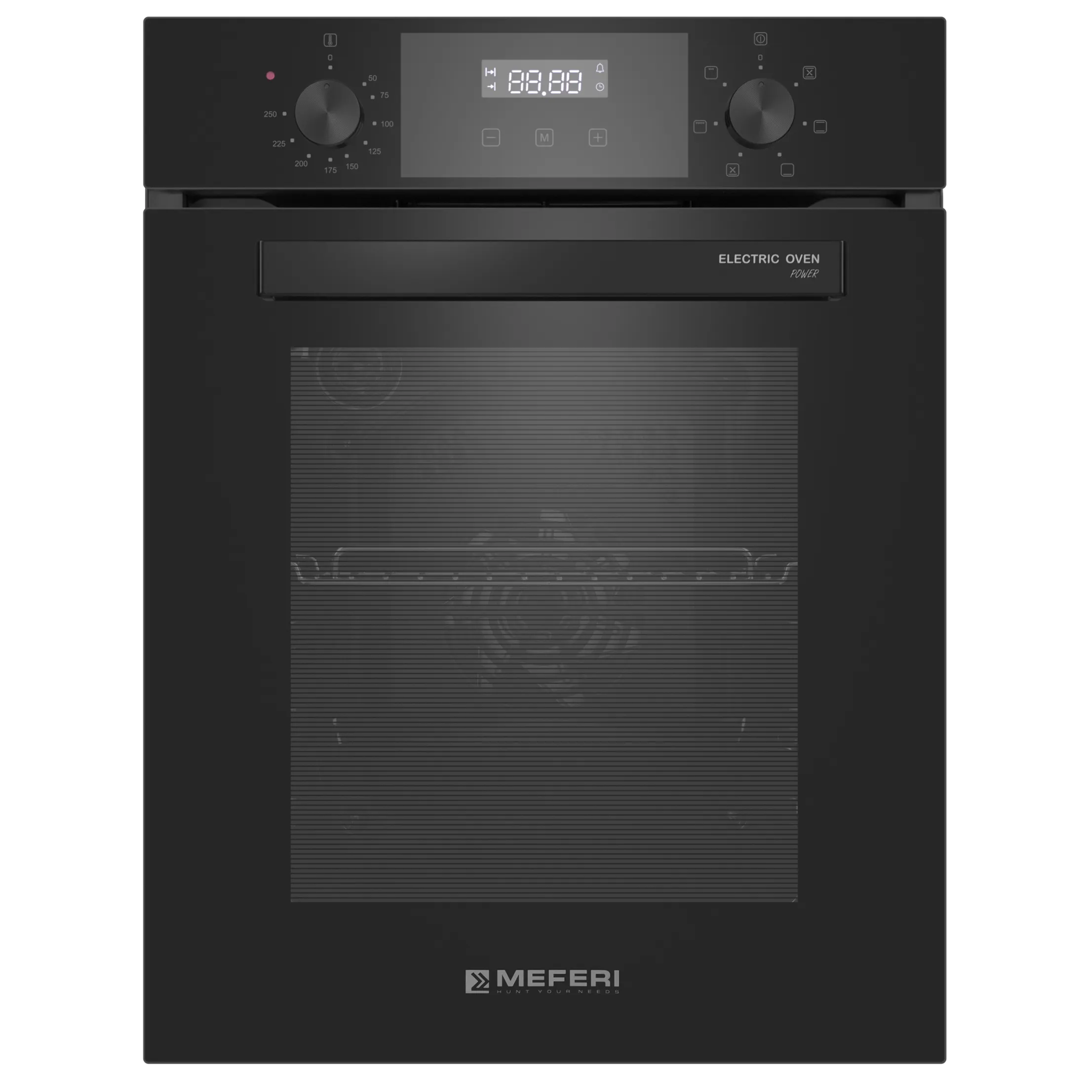 9168811 Электрический духовой шкаф Meferi MEO456BK POWER черный STDN-0107906 - Вид №1