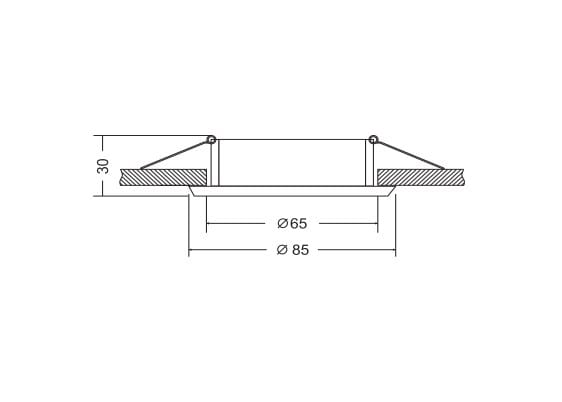 Алюминиевый утопленный прожектор с порошковым покрытием Maytoni Slim ARCH-00059546 - Вид №4