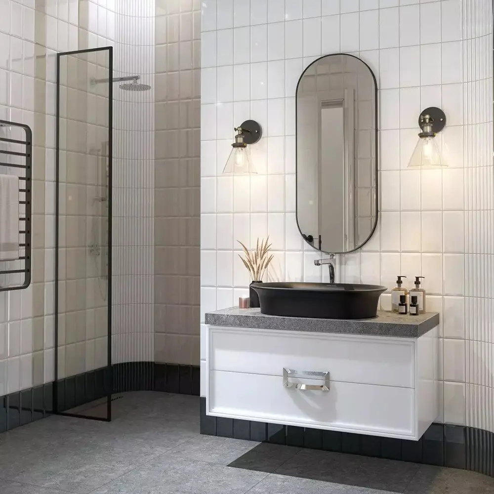 Плитка настенная Kerama Marazzi Бланше глянцевая 9.9x20 см 0.792 м² цвет белый STLM-2019194