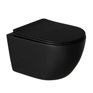 91761892 Унитаз подвесной Wave 550500 безободковый с сиденьем микролифт STLM-1519259